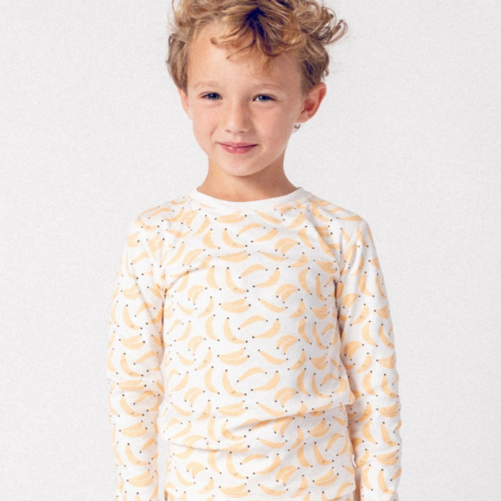 Organic Cotton Pajama Set - Bananas