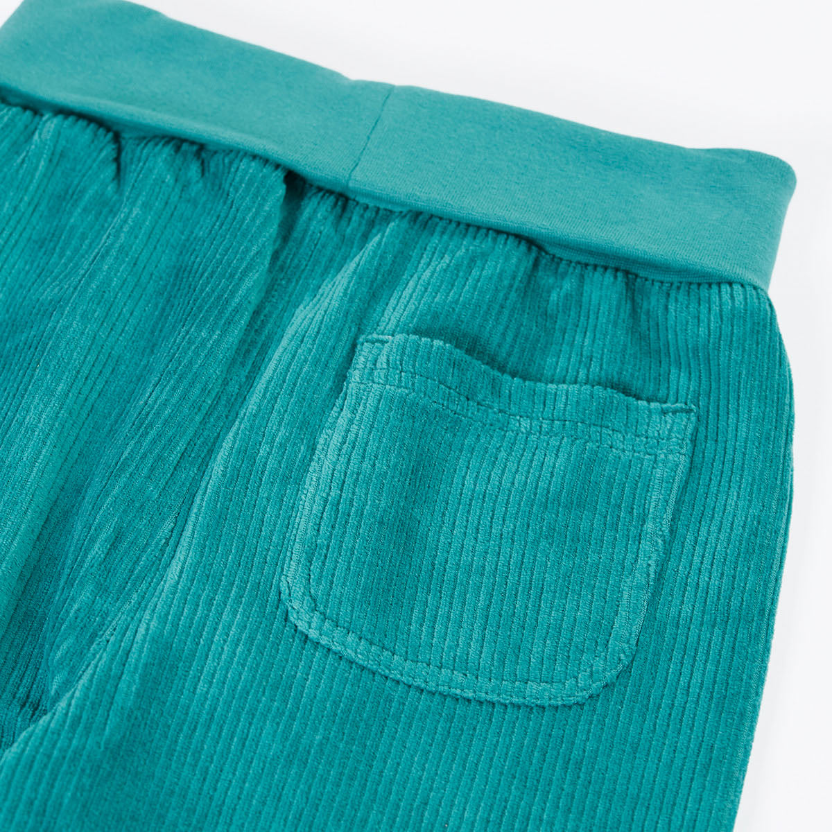 Organic Cotton Corduroy Pants- Teal