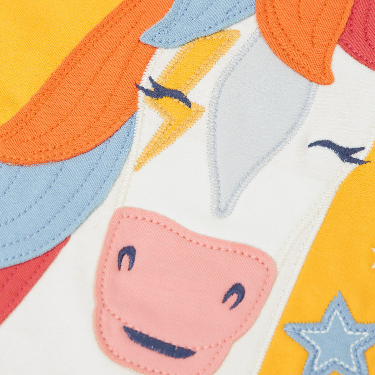 Organic Cotton Long Sleeve T-Shirt - Horse Appliqué