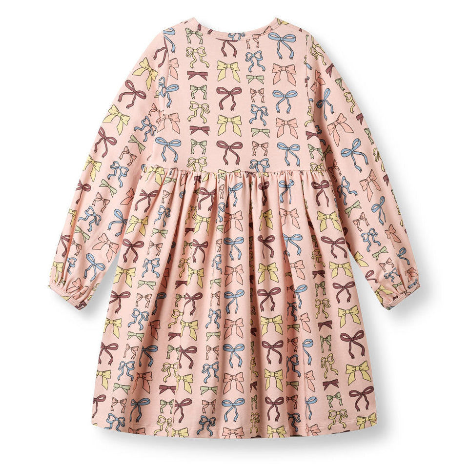 Organic Cotton Long Sleeve Dress - Bows