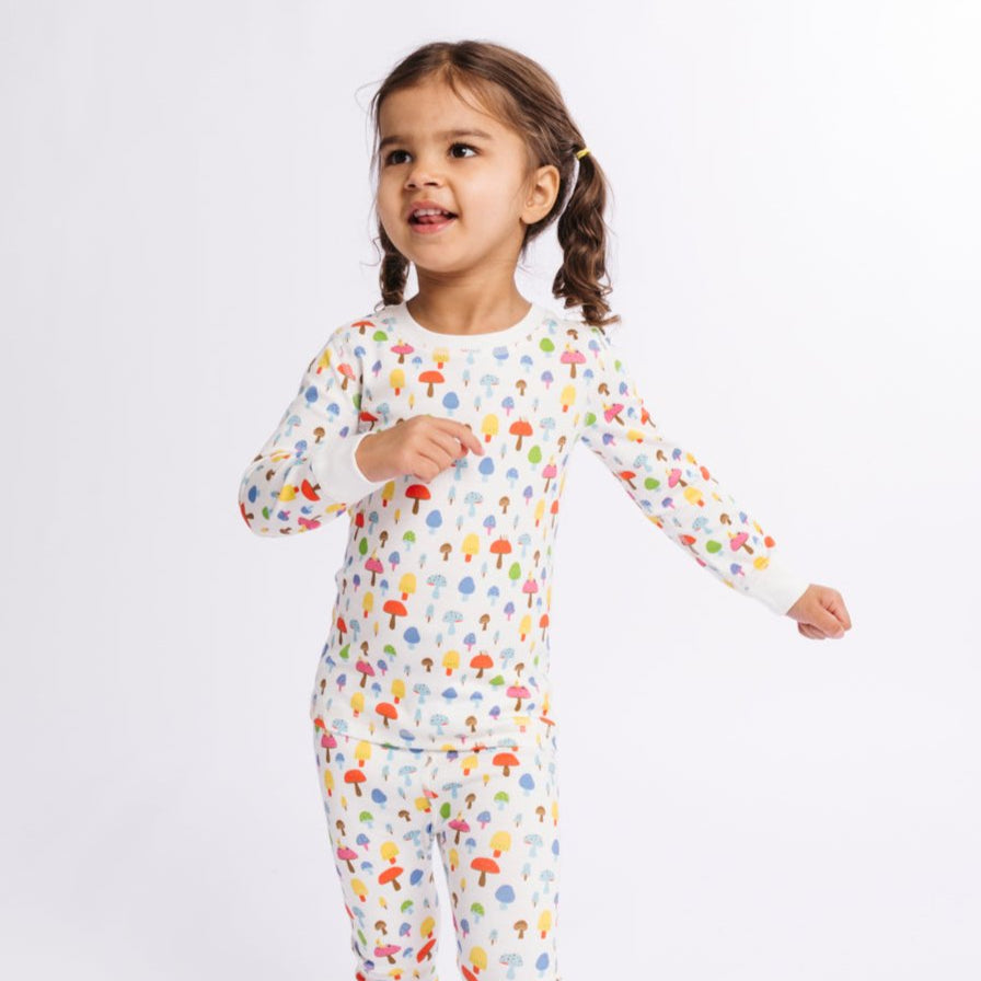 Organic Cotton Pajama Set - Magic Mushrooms