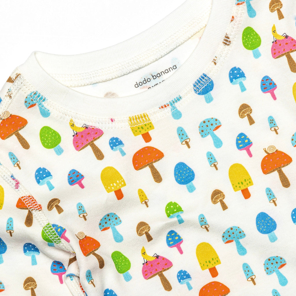 Organic Cotton Pajama Set - Magic Mushrooms