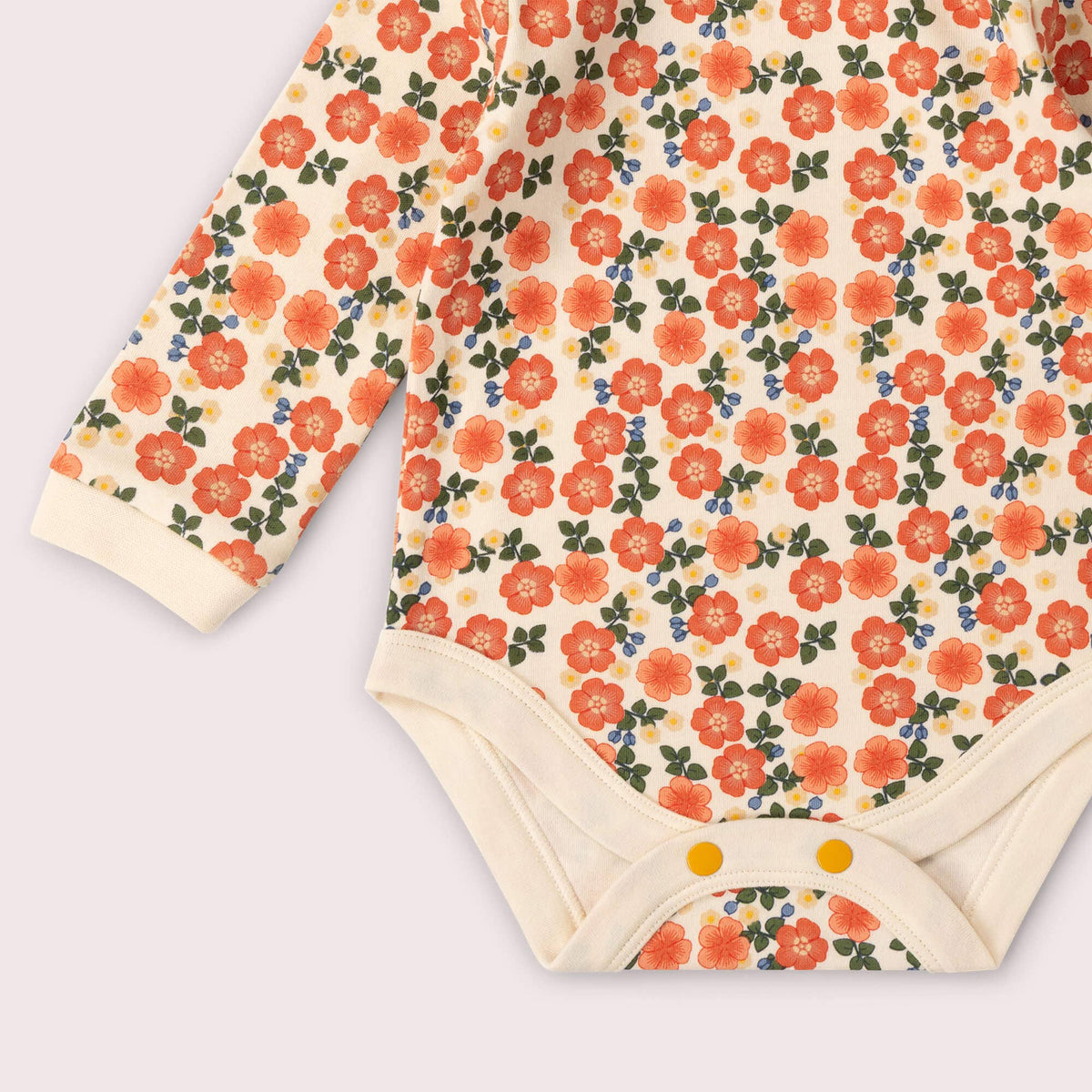 Organic Cotton Bodysuit 2 Pack - Pink, Petals