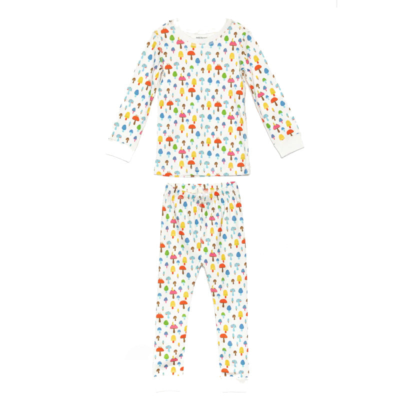 Organic Cotton Pajama Set - Magic Mushrooms