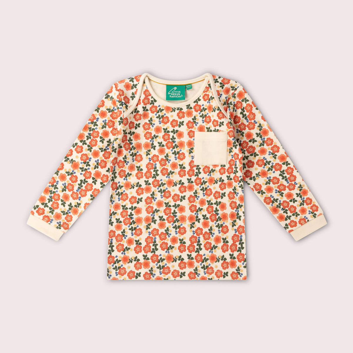 Organic Cotton T-Shirt & Jogger Playset - Pink, Petals
